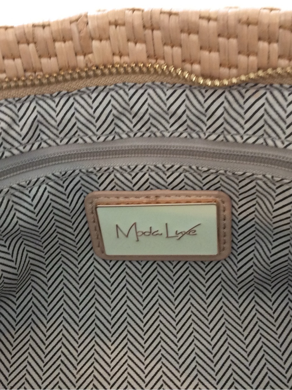 Moda Luxe Lucy - ST Woven Shoulder Bag in Natural - NWOT - Picture 12 of 14